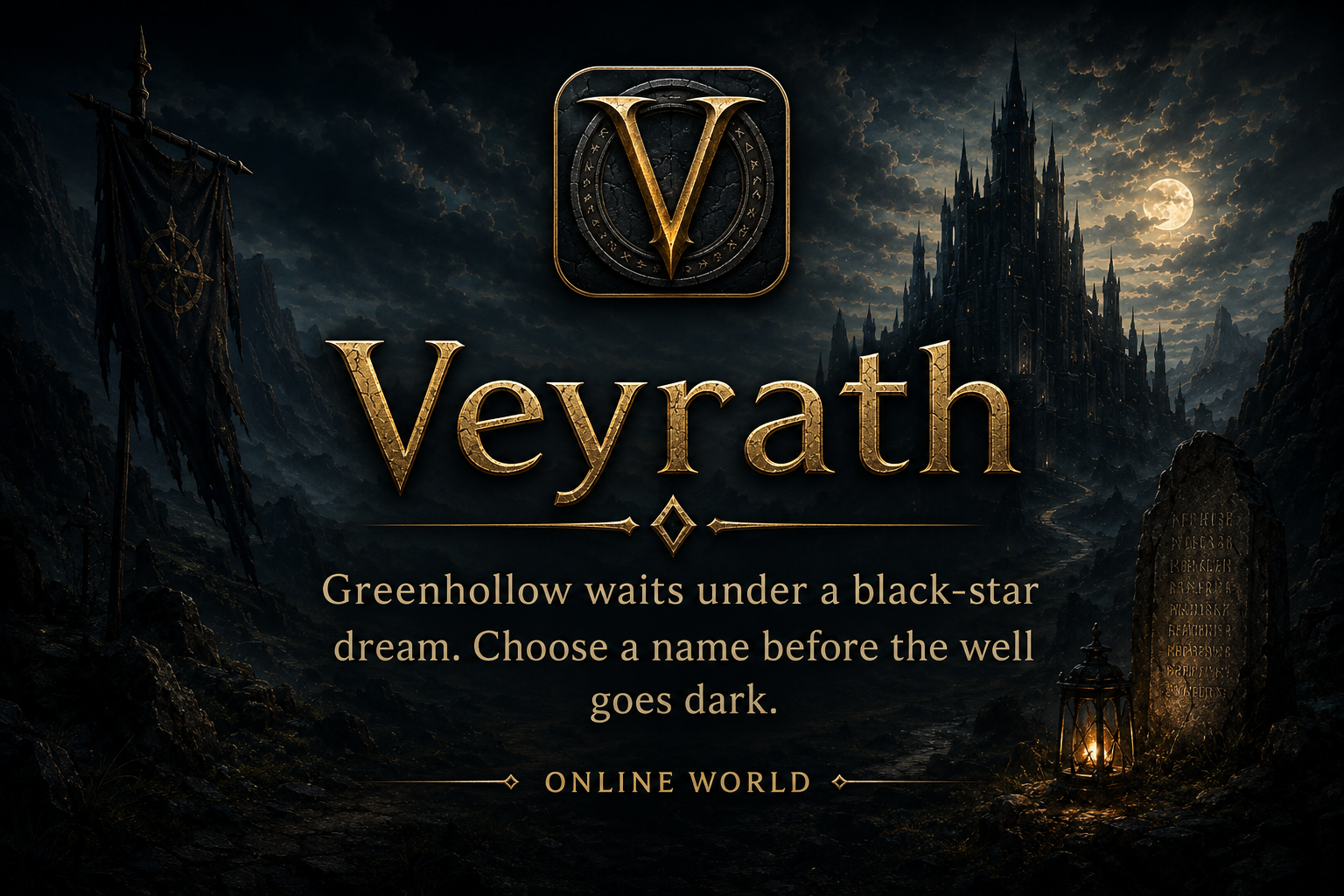 Veyrath fantasy banner artwork